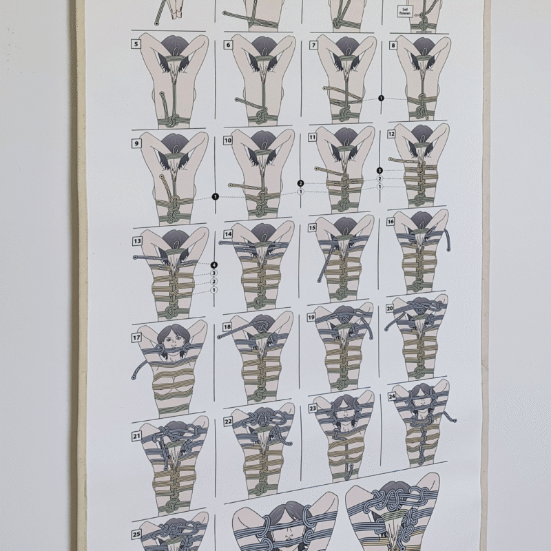 Shibaku Fesselposter auf Leinwand