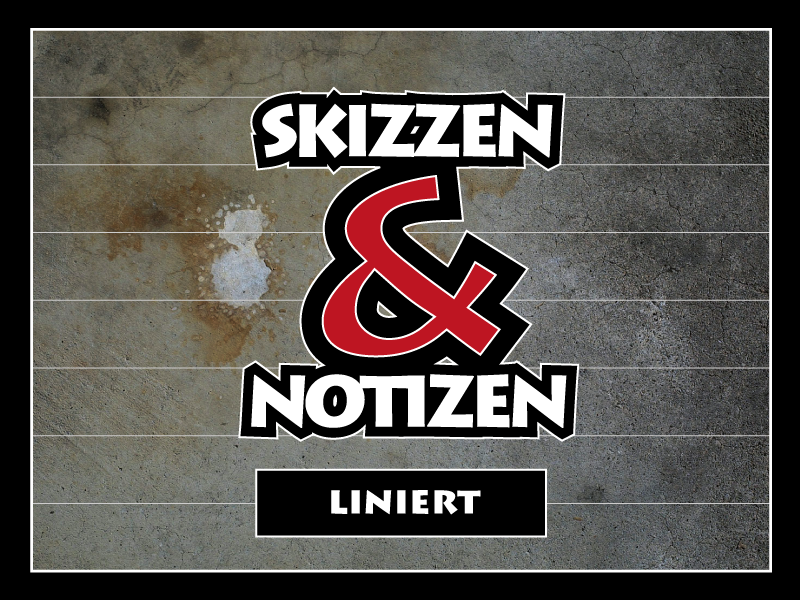 Skizzen-Notizen-liniert